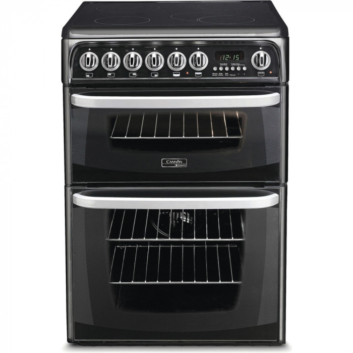 Hotpoint CH60EKK 60cm Electric Double Cooker with Ceramic Hob 1000008418 Hotpoint CH60EKK 60cm Electric Double Cooker with Ceramic Hob