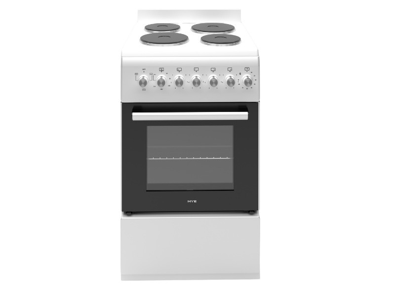 1000055411 HYE 50X60 Free Standing Electric Cooker, White - C01FS50E17W 