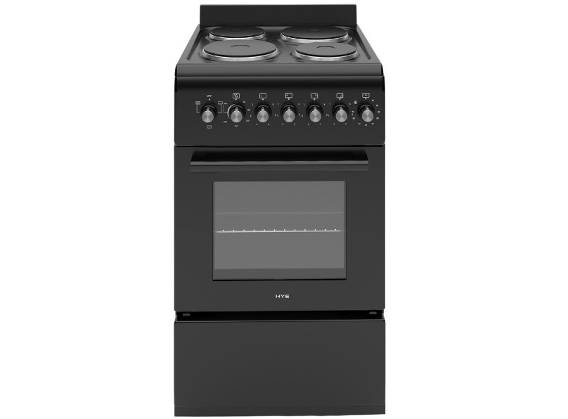 1000055419 HYE 50X60 Free Standing Electric Cooker, Matte Black - C01FS50E17 