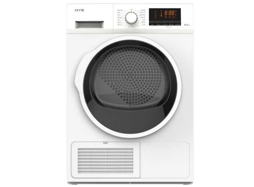 1000051196 HYE 8kg Condenser Freestanding Tumble Dryer - White - D01CD08W13
