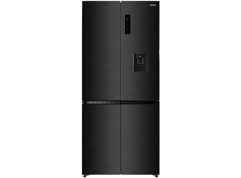 1000054824 HYE 446L No Frost American Fridge Freezer - Water Dispenser - Black - RF01AMCD446B07 