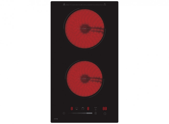 HYE 2 Burner Built In Ceramic Hob, Plug & Play - Black - C01CH30E30 1000053032 HYE 2 Burner Built In Ceramic Hob, Plug & Play - Black - C01CH30E30
