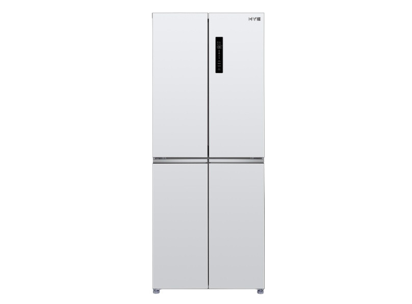 1000058279 HYE RF01AMCD394W07 394L American Fridge Freezer, White